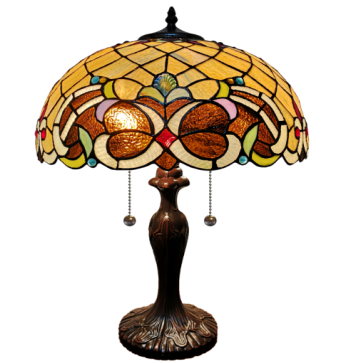 Tiffany Table Lamp - DY08008-16TL - handcrafted Tiffany stained glass lamp