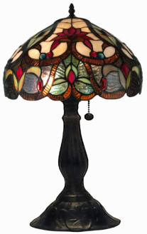 Tiffany Table Lamp - DY08010-12TL - handcrafted Tiffany stained glass lamp