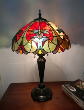 Tiffany Table Lamp - DY08022 - handcrafted Tiffany stained glass lamp