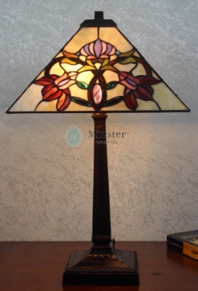 DYB16071+437ABD - handcrafted Tiffany stained glass lamp
