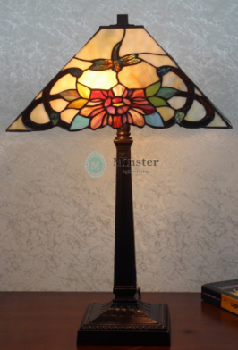 DYB16072+
437ABD - handcrafted Tiffany stained glass lamp