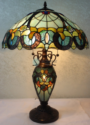 DYL-DLB - handcrafted Tiffany stained glass lamp
