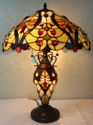 DYL-DLPY - handcrafted Tiffany stained glass lamp