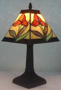 Tiffany Table Lamp - DYL0208TL08 - handcrafted Tiffany stained glass lamp