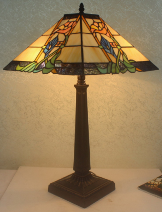 Tiffany Table Lamp - DYL058TL14 - handcrafted Tiffany stained glass lamp