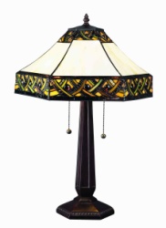 Tiffany Table Lamp - DYL1630TL - handcrafted Tiffany stained glass lamp