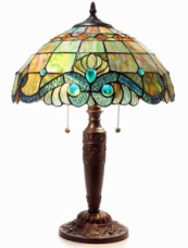 Tiffany Table Lamp - DYL8077TL - handcrafted Tiffany stained glass lamp