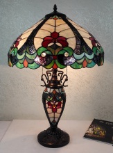 Tiffany Table Lamp - DYLHT-1 - handcrafted Tiffany stained glass lamp