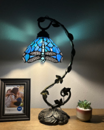 Tiffany Table Lamp - ET0807 - handcrafted Tiffany stained glass lamp