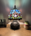 Tiffany Table Lamp - ET08A55 - handcrafted Tiffany stained glass lamp