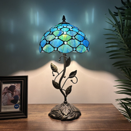 Tiffany Table Lamp - ET1048 - handcrafted Tiffany stained glass lamp