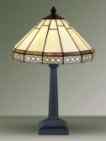 G08257 - handcrafted Tiffany stained glass lamp