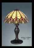 G083100 - handcrafted Tiffany stained glass lamp