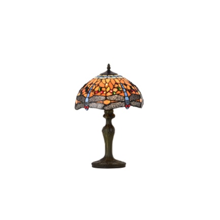 G122030 - handcrafted Tiffany stained glass lamp