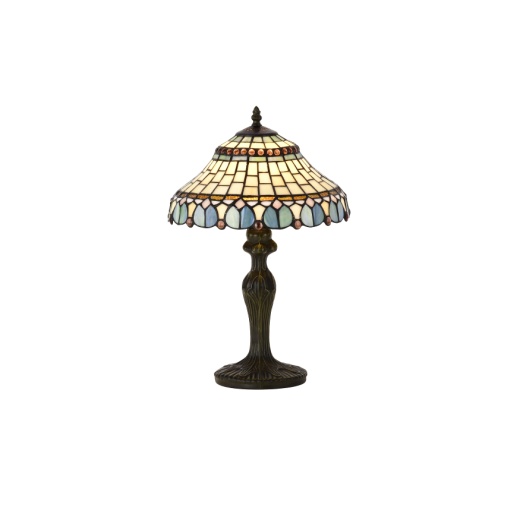 G123292 - handcrafted Tiffany stained glass lamp