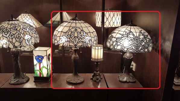 Tiffany Table Lamp - HS-10TLGB - handcrafted Tiffany stained glass lamp