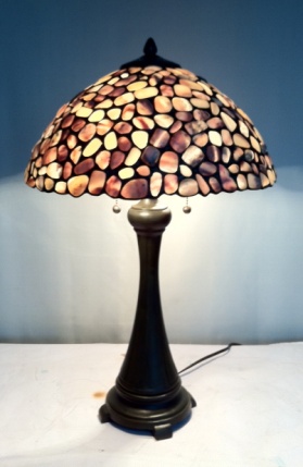 Tiffany Table Lamp - JS6138-16-2-JLF20 - handcrafted Tiffany stained glass lamp