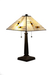 Tiffany Table Lamp - MIS104 - handcrafted Tiffany stained glass lamp