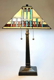 Tiffany Table Lamp - MIS105 - handcrafted Tiffany stained glass lamp