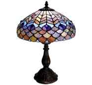 P400490 - handcrafted Tiffany stained glass lamp