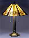 QSC18040/D005 - Handcrafted Stained Glass Lamp