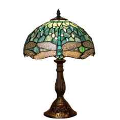 Tiffany Table Lamp - QT-12012 - handcrafted Tiffany stained glass lamp