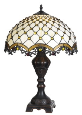 Tiffany Table Lamp - SG127-18-1-RFX20 - handcrafted Tiffany stained glass lamp