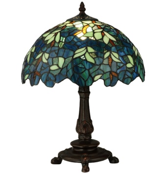 Tiffany Table Lamp - SG129-12-1-RFZ - handcrafted Tiffany stained glass lamp