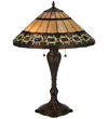 Tiffany Table Lamp - SG130-18-1-RGC20 - handcrafted Tiffany stained glass lamp