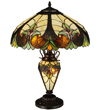Tiffany Table Lamp - SG141-18-1-RGT20 - handcrafted Tiffany stained glass lamp