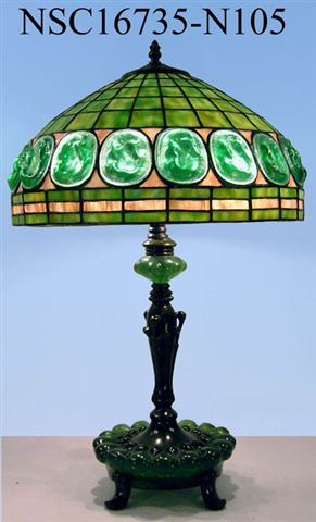 Tiffany Table Lamp - SG142-16-1-RGU20 - handcrafted Tiffany stained glass lamp