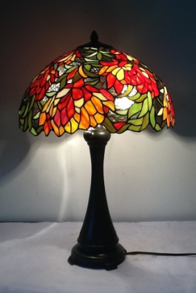 Tiffany Table Lamp - SG146-16-1-JLF20 - handcrafted Tiffany stained glass lamp