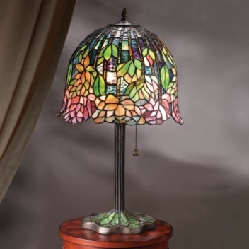 Tiffany Table Lamp - SG150-14-1-RHG20 - handcrafted Tiffany stained glass lamp