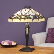 T017T - handcrafted Tiffany stained glass lamp