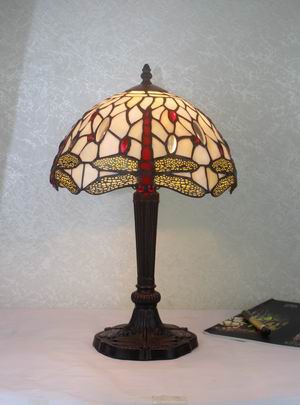 T056/12TL - handcrafted Tiffany stained glass lamp