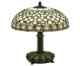 T12043TGRA - handcrafted Tiffany stained glass lamp