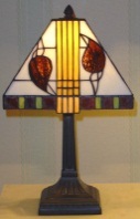 Tiffany Table Lamp - TF008MST - handcrafted Tiffany stained glass lamp