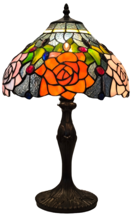 Tiffany Table Lamp - TF12023A - handcrafted Tiffany stained glass lamp