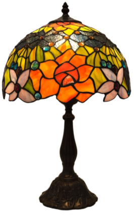 Tiffany Table Lamp - TF12025A - handcrafted Tiffany stained glass lamp