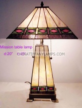 Tiffany Table Lamp - TF16PLB - handcrafted Tiffany stained glass lamp