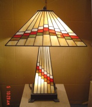 Tiffany Table Lamp - TF16SLB - handcrafted Tiffany stained glass lamp