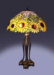 Tiffany Table Lamp - TF7026TL - handcrafted Tiffany stained glass lamp