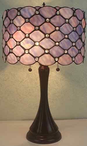 Tiffany Table Lamp - TF7048 - handcrafted Tiffany stained glass lamp
