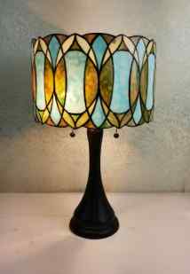Tiffany Table Lamp - TF7049TL - handcrafted Tiffany stained glass lamp
