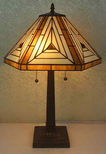 Tiffany Table Lamp - TFM-16TLAM - handcrafted Tiffany stained glass lamp