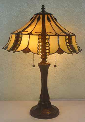 Tiffany Table Lamp - TFM16TL - handcrafted Tiffany stained glass lamp