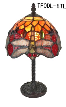 Tiffany Table Lamp - TFODL-8TL - handcrafted Tiffany stained glass lamp