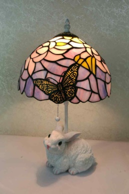 Tiffany Table Lamp - TFTL-1031RB - handcrafted Tiffany stained glass lamp