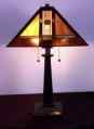 V3745 - handcrafted Tiffany stained glass lamp