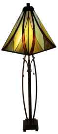 WBS163512/DF1791 - handcrafted Tiffany stained glass lamp